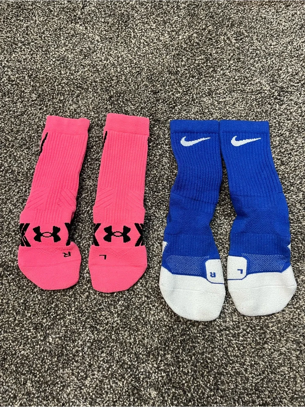 Under Armour and Nike Kids Athletic Socks